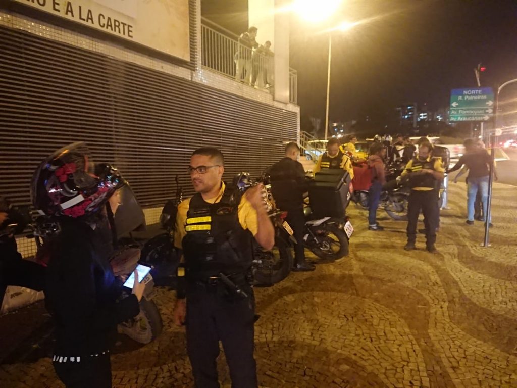 Foto da operação de fiscalização Detran-DF