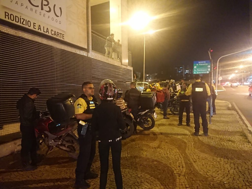Foto da operação do Detran-DF