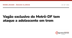 Vagão exclusivo do Metrô-DF tem ataque a adolescente em trem