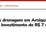Obras de drenagem em Arniqueira recebem investimento de R$ 7 milhões