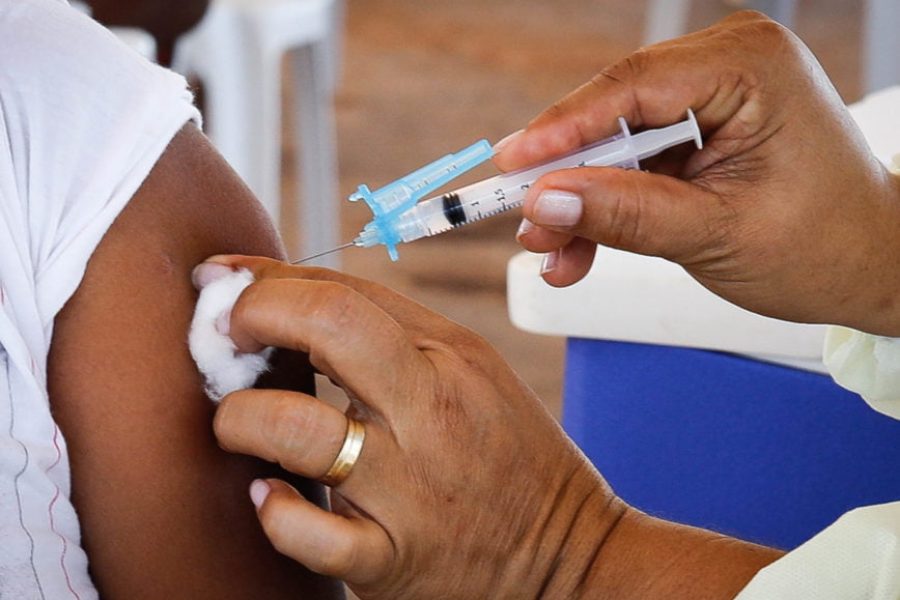 Vacinação contra a Covid-19, em Brasilia. Sérgio Lima/Poder360 25.01.2021